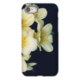 Flower Power too - Yellow Clivia Miniata Iphone Case, 8 / Matte, Phone Case White Lilies Dark Background