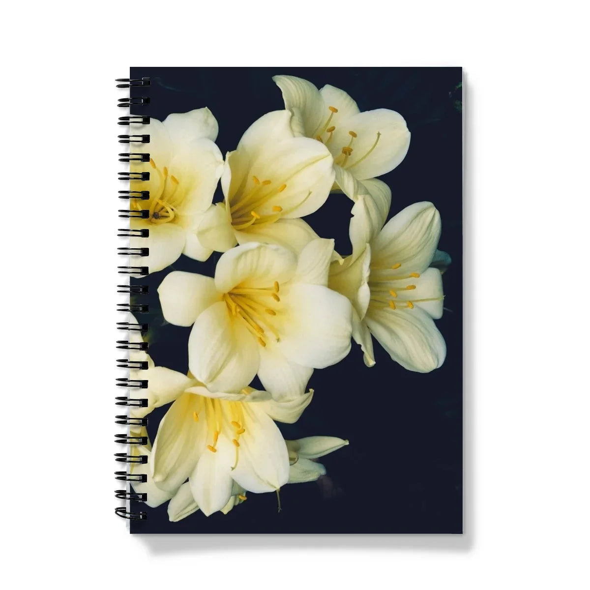 Flower Power too - Yellow Clivia Miniata Notebook A5 - Graph Paper Notebooks & Notepads