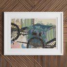 Flower Wagon - Kamisaka Sekka Woodblock Art Print Posters Prints & Visual Artwork