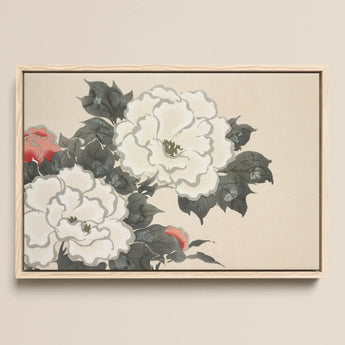 Flowers from Momoyogusa - Kamisaka Sekka Art Print / Canvas, 17x12’’ / A3 / Natural Frame, Posters Prints & Visual Artwork, Toby Leon