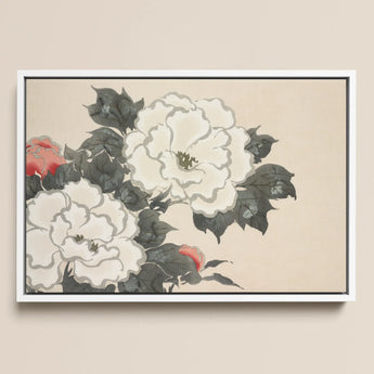 Flowers from Momoyogusa - Kamisaka Sekka Art Print / Canvas, 17x12’’ / A3 / White Frame, Posters Prints & Visual Artwork, Toby Leon
