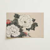 Flowers from Momoyogusa - Kamisaka Sekka Art Print / Canvas, 18x12’’ / 46x31cm / Unframed / no Border, Posters Prints & Visual Artwork,