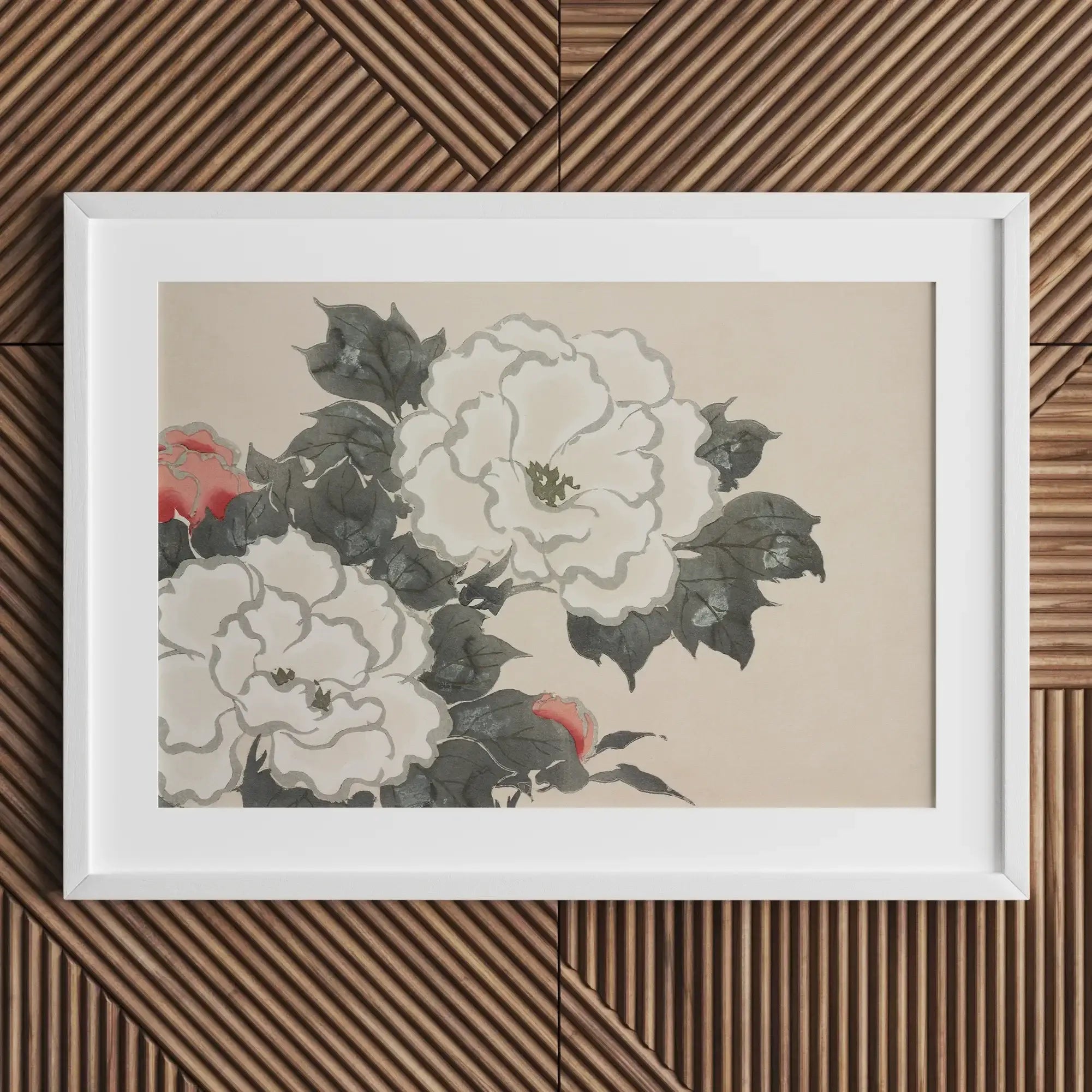 Flowers from Momoyogusa - Kamisaka Sekka Fine Art Print - Posters Prints & Visual Artwork - Aesthetic Art