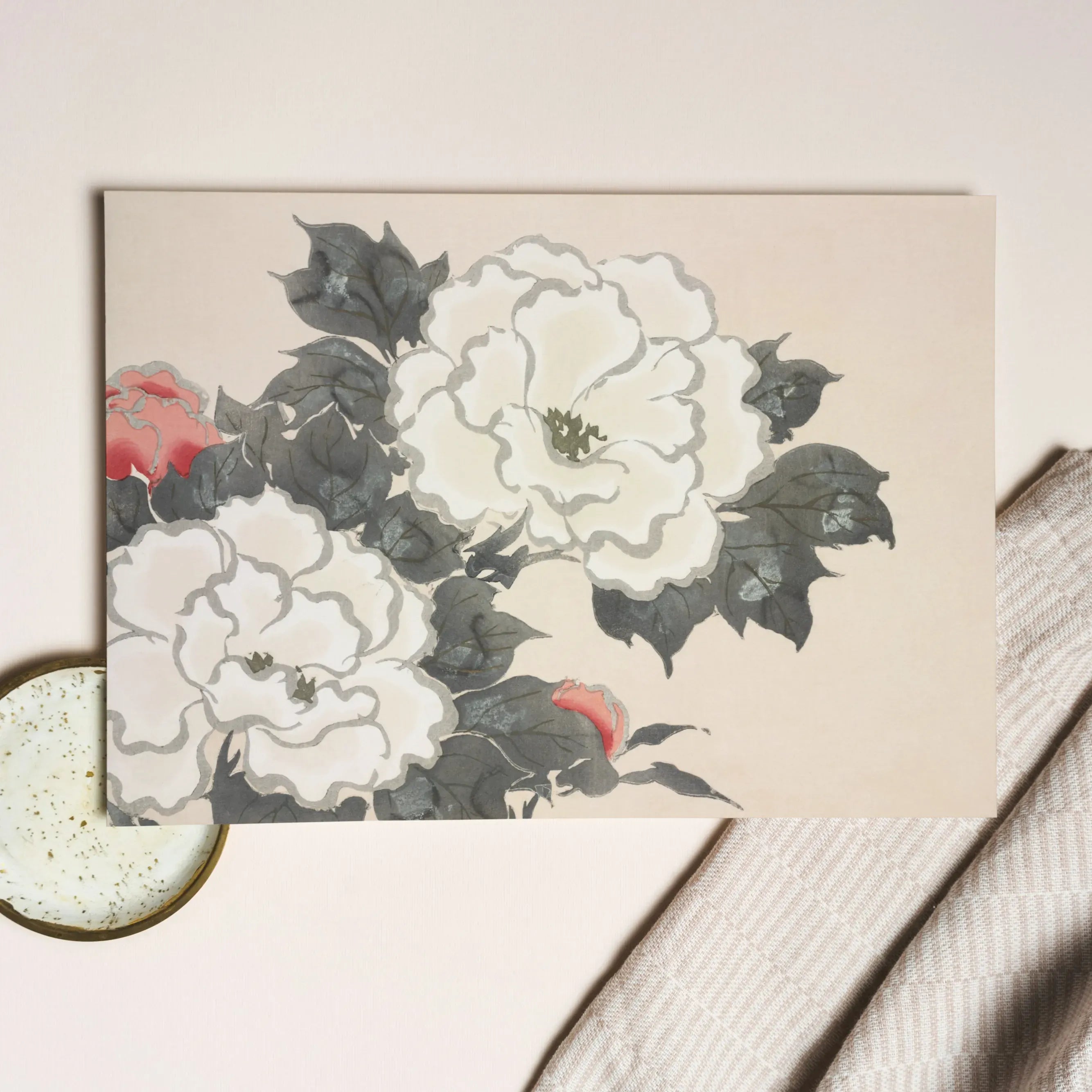 Flowers From Momoyogusa - Kamisaka Sekka Greeting Card - Greeting & Note Cards - Aesthetic Art