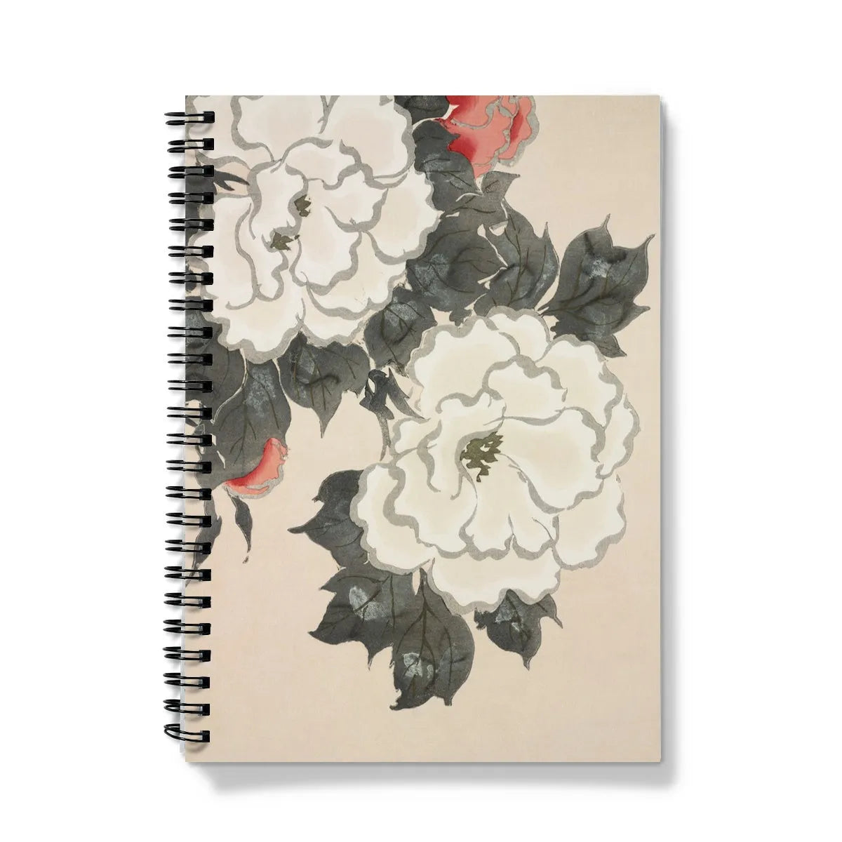 Flowers From Momoyogusa By Kamisaka Sekka Notebook - A5 / Graph - Notebooks & Notepads - Aesthetic Art