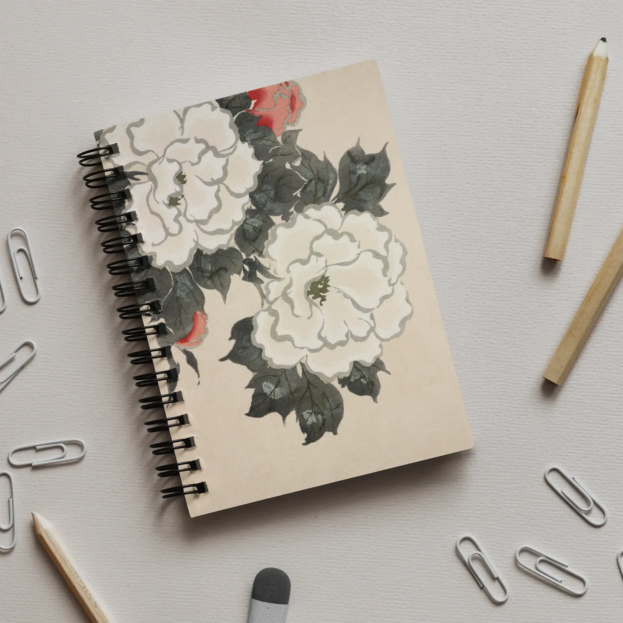 Flowers From Momoyogusa - Kamisaka Sekka Notebook - Notebooks & Notepads - Aesthetic Art