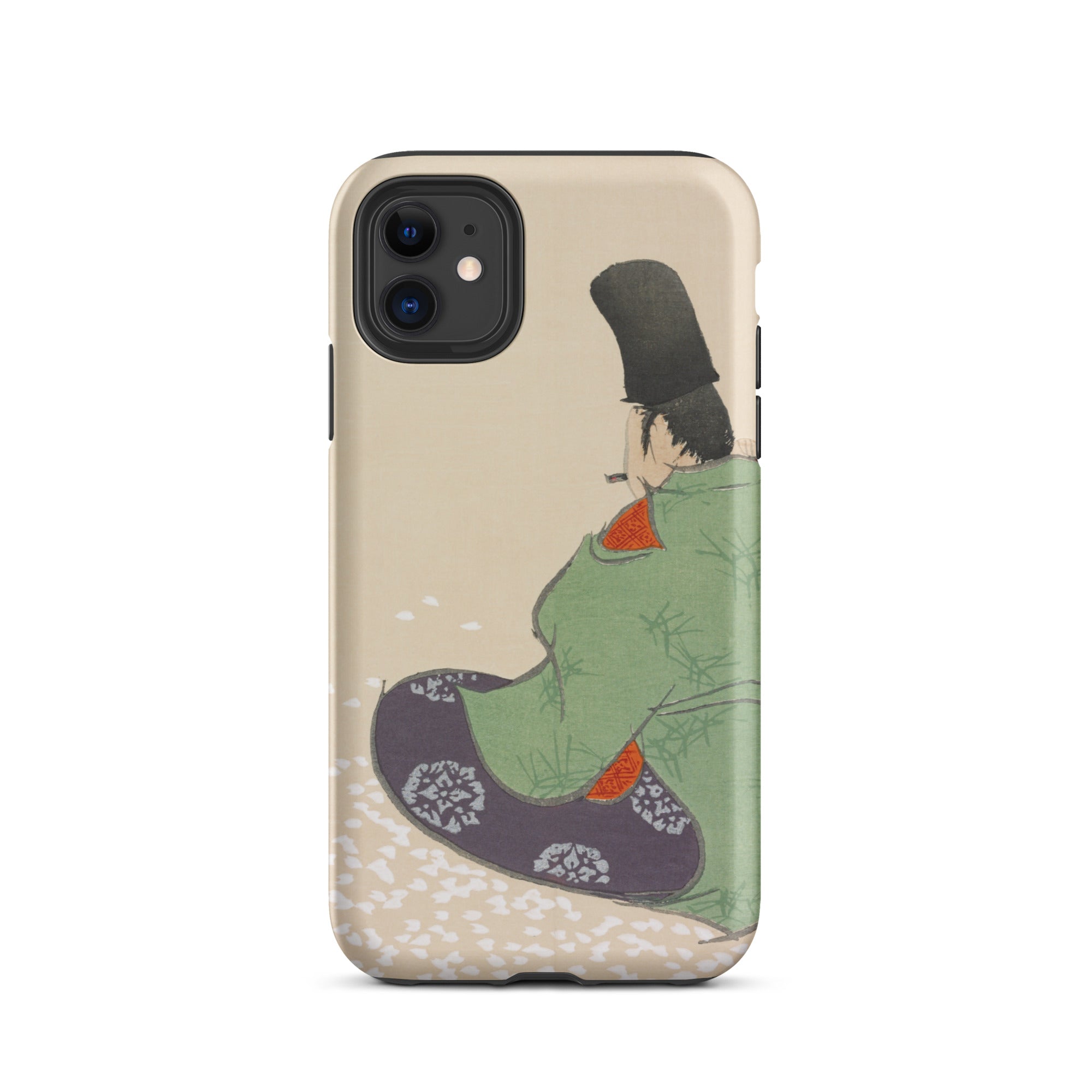 Flute Player Kamisaka Sekka Art Iphone Case, 11 / Matte, Phone Case Japanese Art