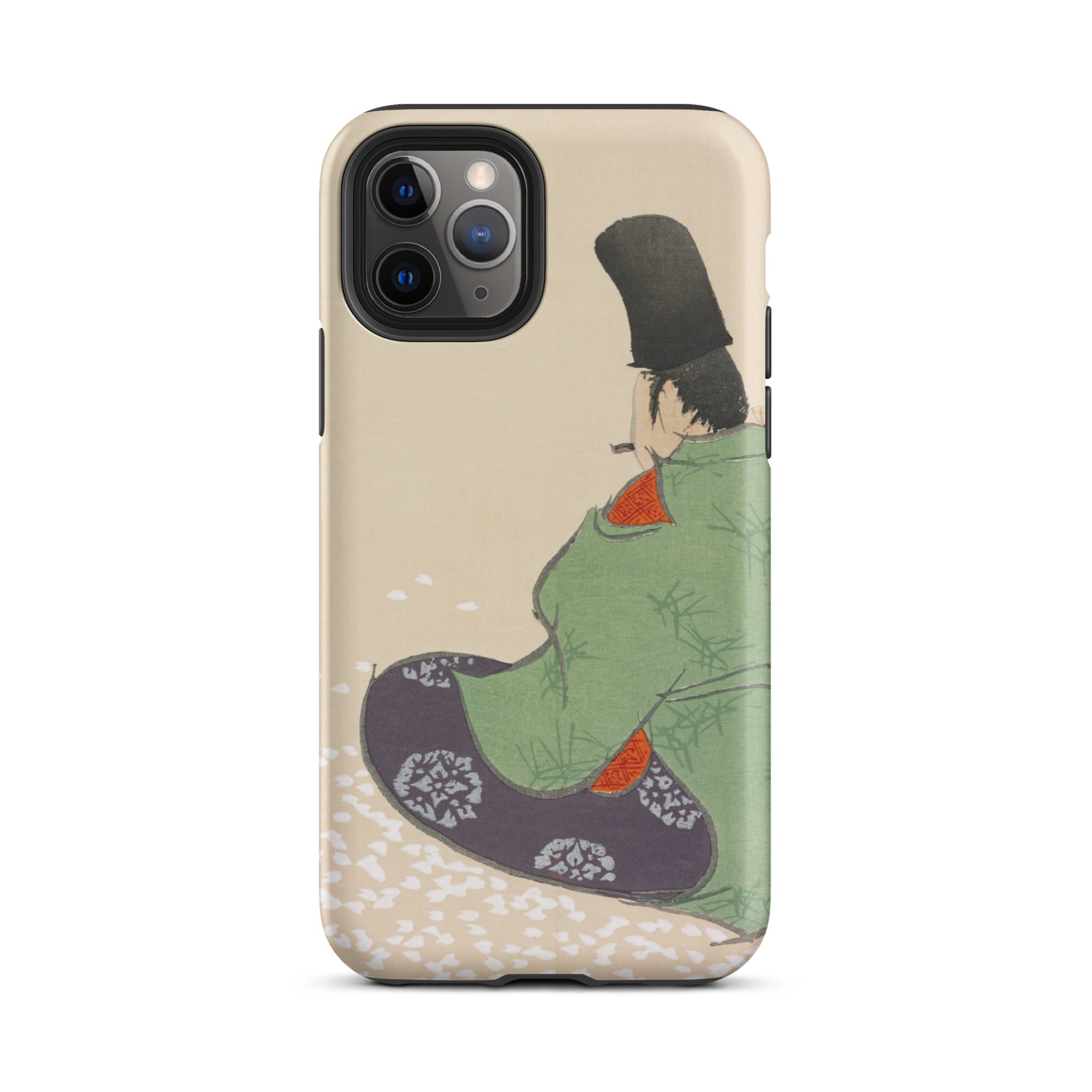 Flute Player Kamisaka Sekka Art Iphone Case, 11 Pro / Matte, Iphone Case Japanese Art