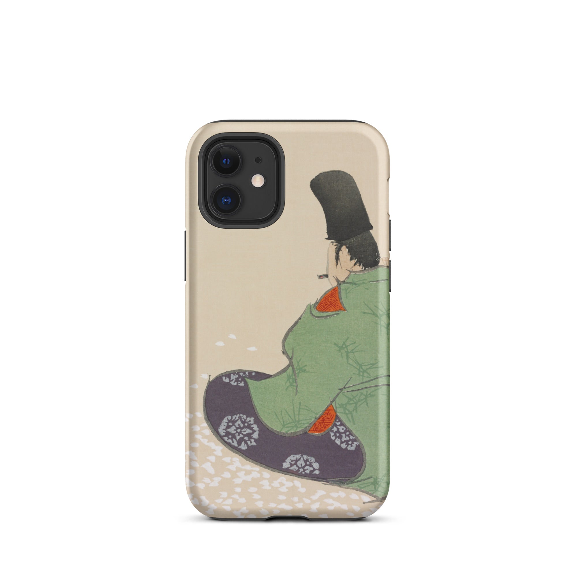 Flute Player Kamisaka Sekka Art Iphone Case, 12 Mini / Matte, Phone Case Japanese Art