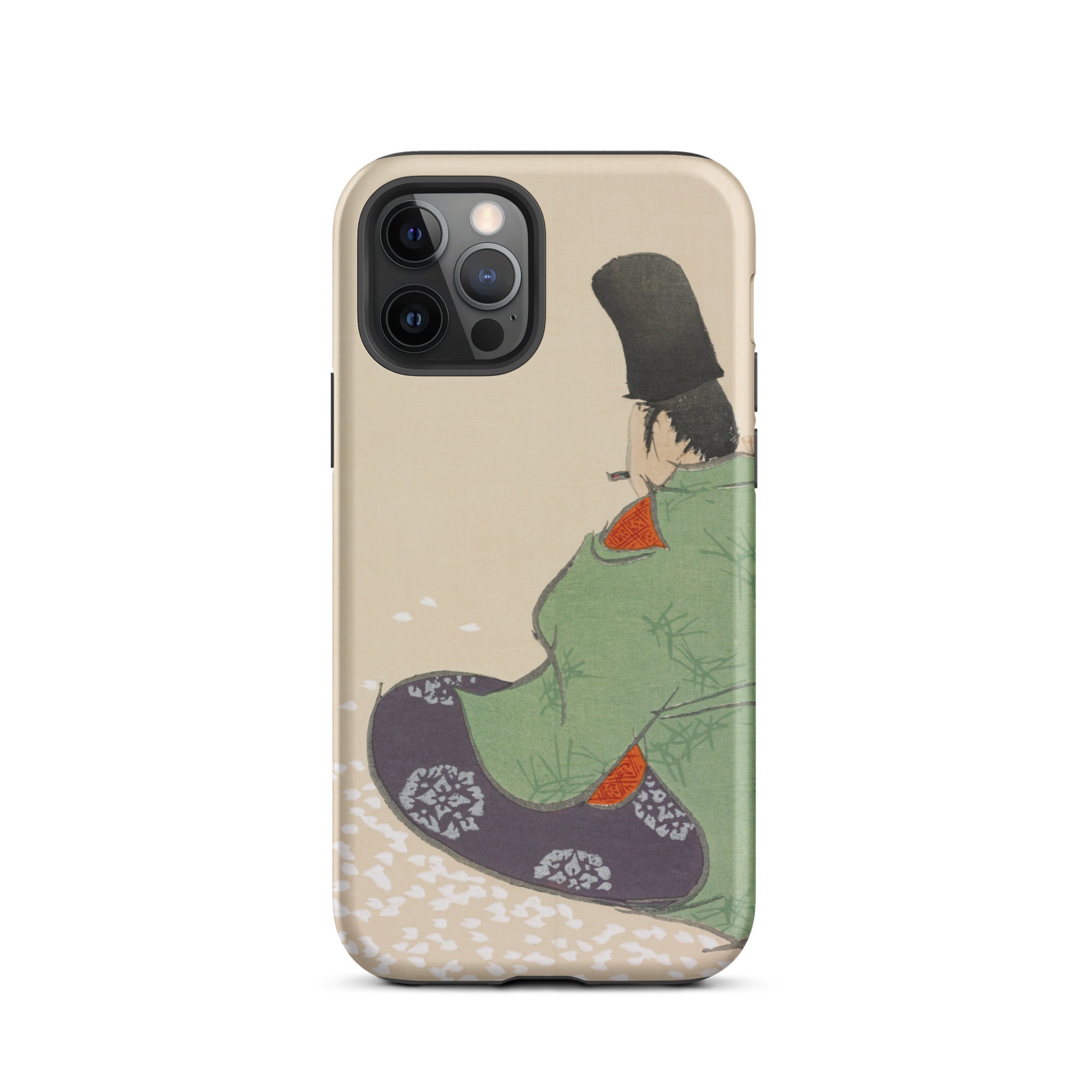 Flute Player Kamisaka Sekka Art Iphone Case, 12 Pro / Matte, Japanese Art Phone Case