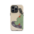 Flute Player Kamisaka Sekka Art Iphone Case, 13 Pro / Matte, Phone Case Japanese Art