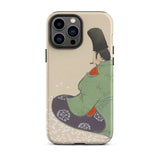 Flute Player - Kamisaka Sekka Art Iphone Case, 13 Pro Max / Matte, Phone Case Japanese Art