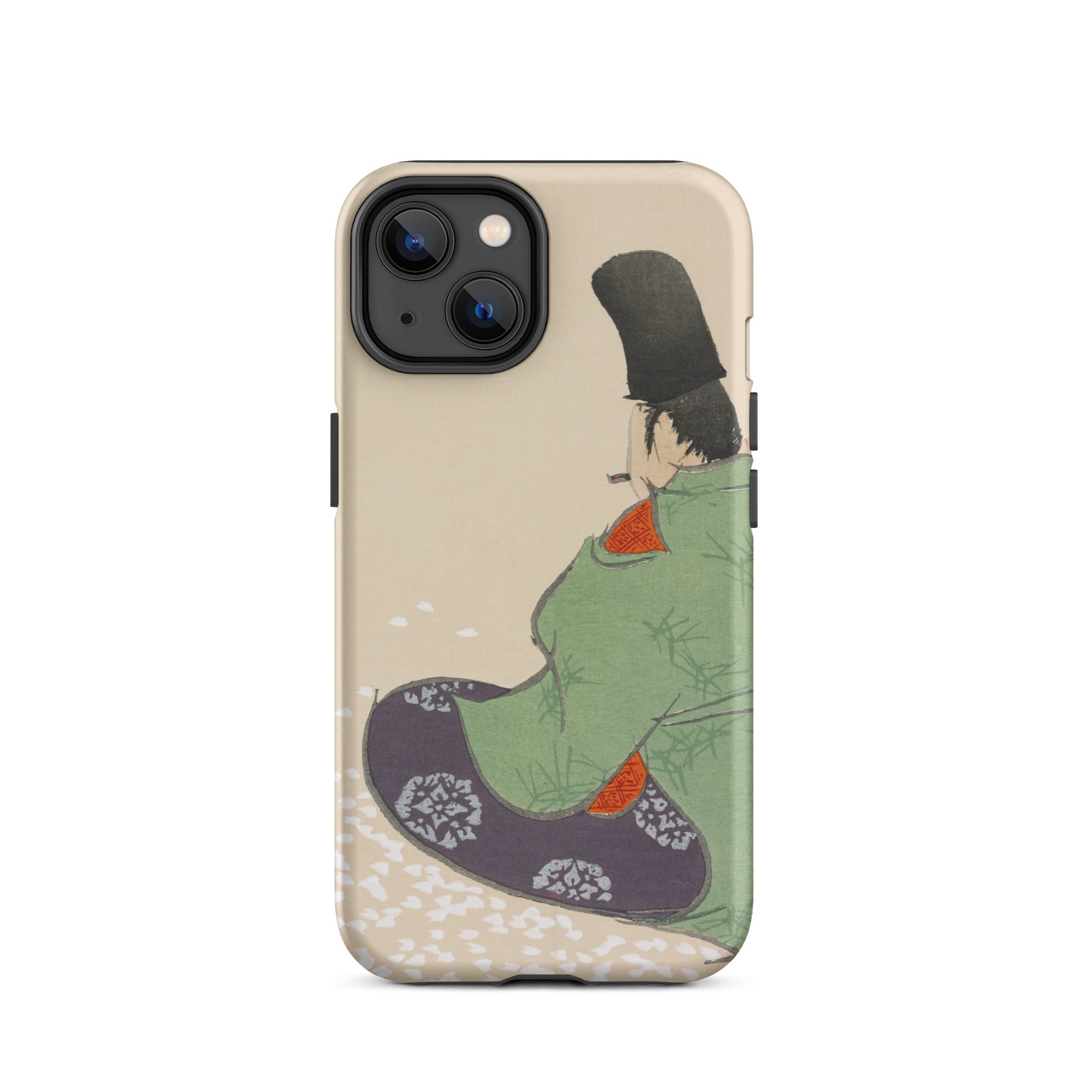 Flute Player Kamisaka Sekka Art Iphone Case, 14 / Matte, Iphone Case Japanese Art