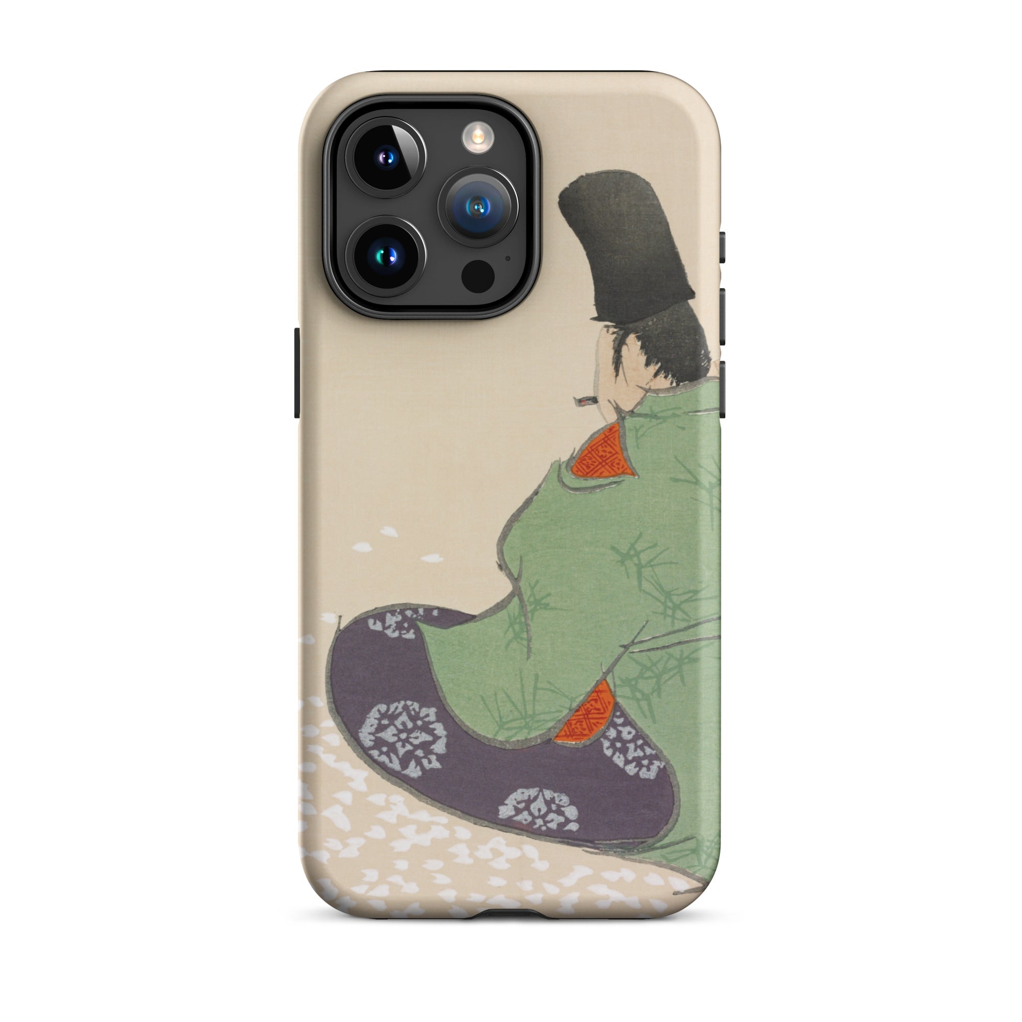 Flute Player Kamisaka Sekka Art Iphone Case, 15 Pro Max / Matte, Iphone Case Japanese Art
