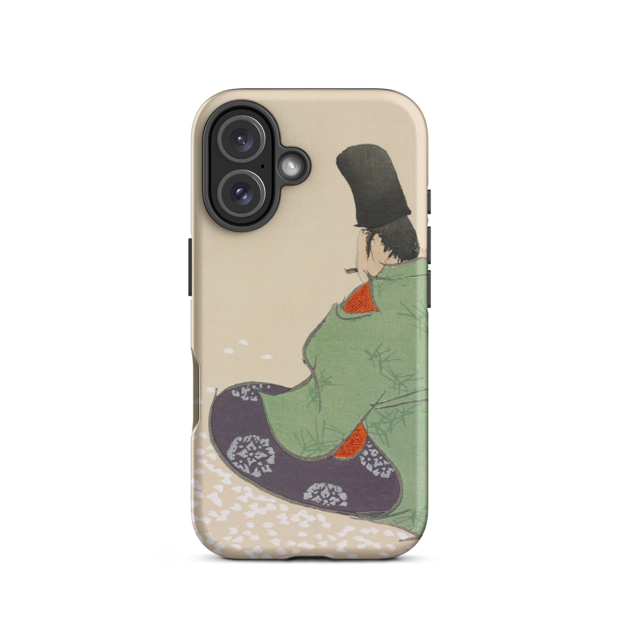 Flute Player Kamisaka Sekka Art Iphone Case, 16 / Matte, Phone Case Japanese Art