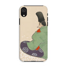Flute Player Kamisaka Sekka Art Iphone Case, Xr / Matte, Phone Case Traditional Japanese Art Print Seated Figure