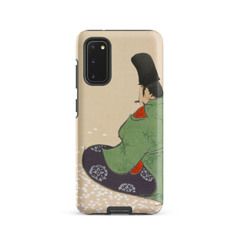 Flute Player - Kamisaka Sekka Art Samsung Case, Galaxy S20 / Matte, Beige Smartphone Case Adorned Traditional Japanese-style Illustration