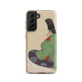 Flute Player - Kamisaka Sekka Art Samsung Case, Galaxy S21 / Matte, Phone Case Japanese-style Illustration Person Traditional Attire