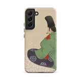 Flute Player - Kamisaka Sekka Art Samsung Case, Galaxy S22 Plus / Matte, Phone Case Japanese-style Illustration Person Traditional Attire