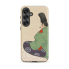 Flute Player Kamisaka Sekka Art Samsung Case, Galaxy S25 Plus / Matte, Smartphone Case Traditional Japanese Style Illustration Person Kimono