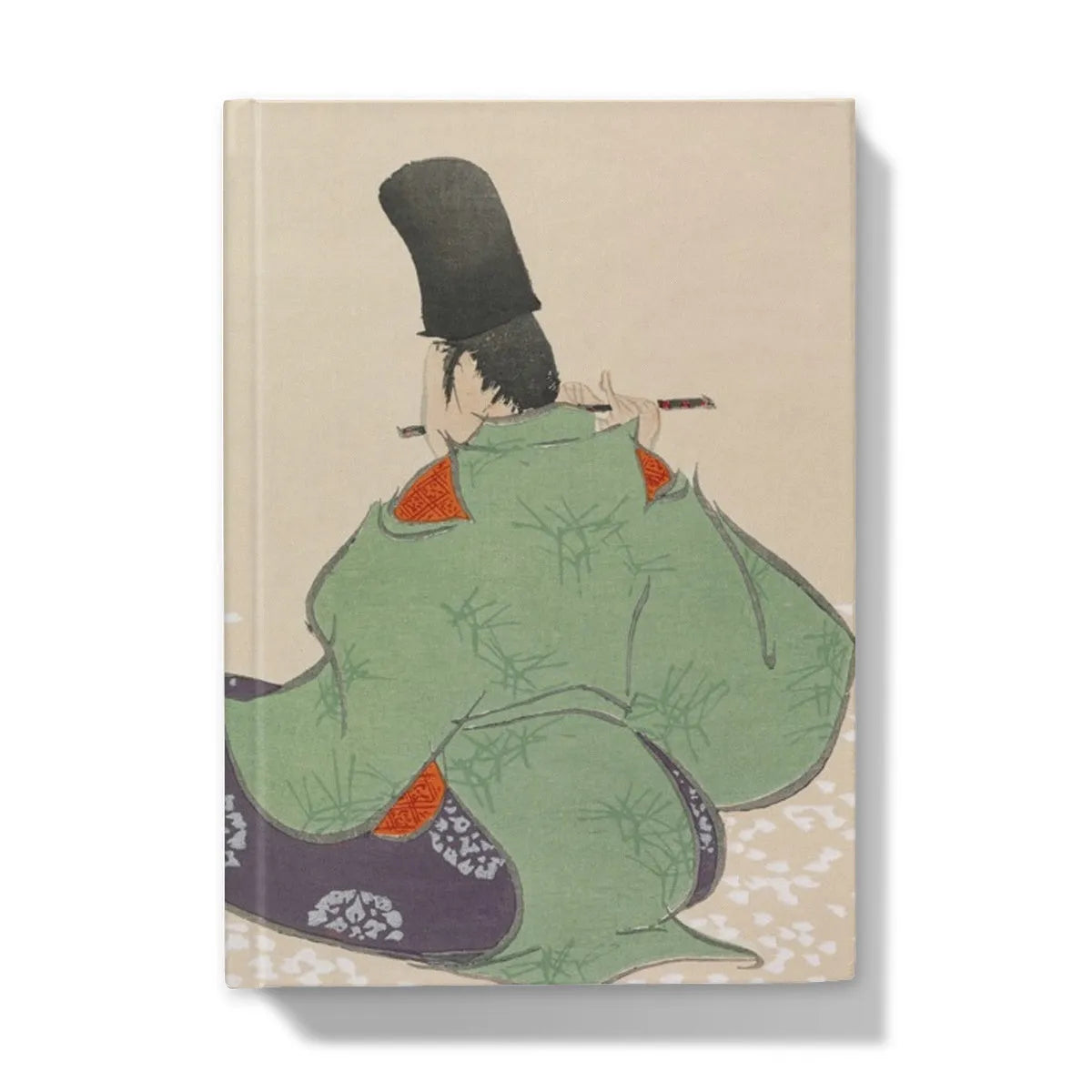 Flute Player By Kamisaka Sekka Hardback Journal - 5’x7’ / Lined - Notebooks & Notepads - Aesthetic Art