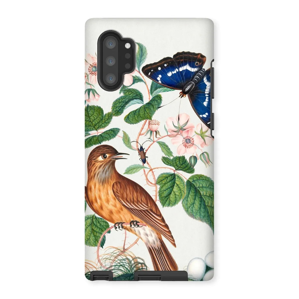 Flycatcher Emperor And Beetle - Art Phone Case - James Bolton - Samsung Galaxy Note 10p / Matte - Mobile Phone Cases
