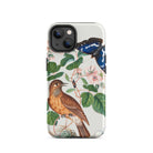 Flycatcher Emperor and Beetle James Bolton Iphone Case, 14 / Matte, Bird Butterfly Patterned Phone Case