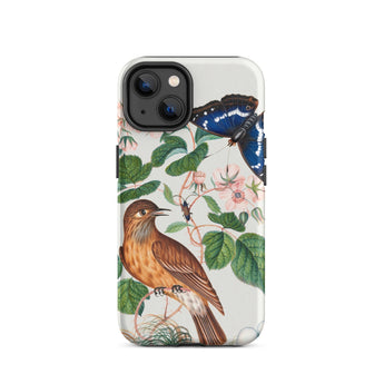 Flycatcher Emperor and Beetle - James Bolton Iphone Case, 14 / Matte, Bird Butterfly Patterned Phone Case