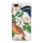Flycatcher Emperor and Beetle - James Bolton Iphone Case, 8 Plus / Matte, Phone Case Nature-inspired Design Bird Butterfly Floral Elements