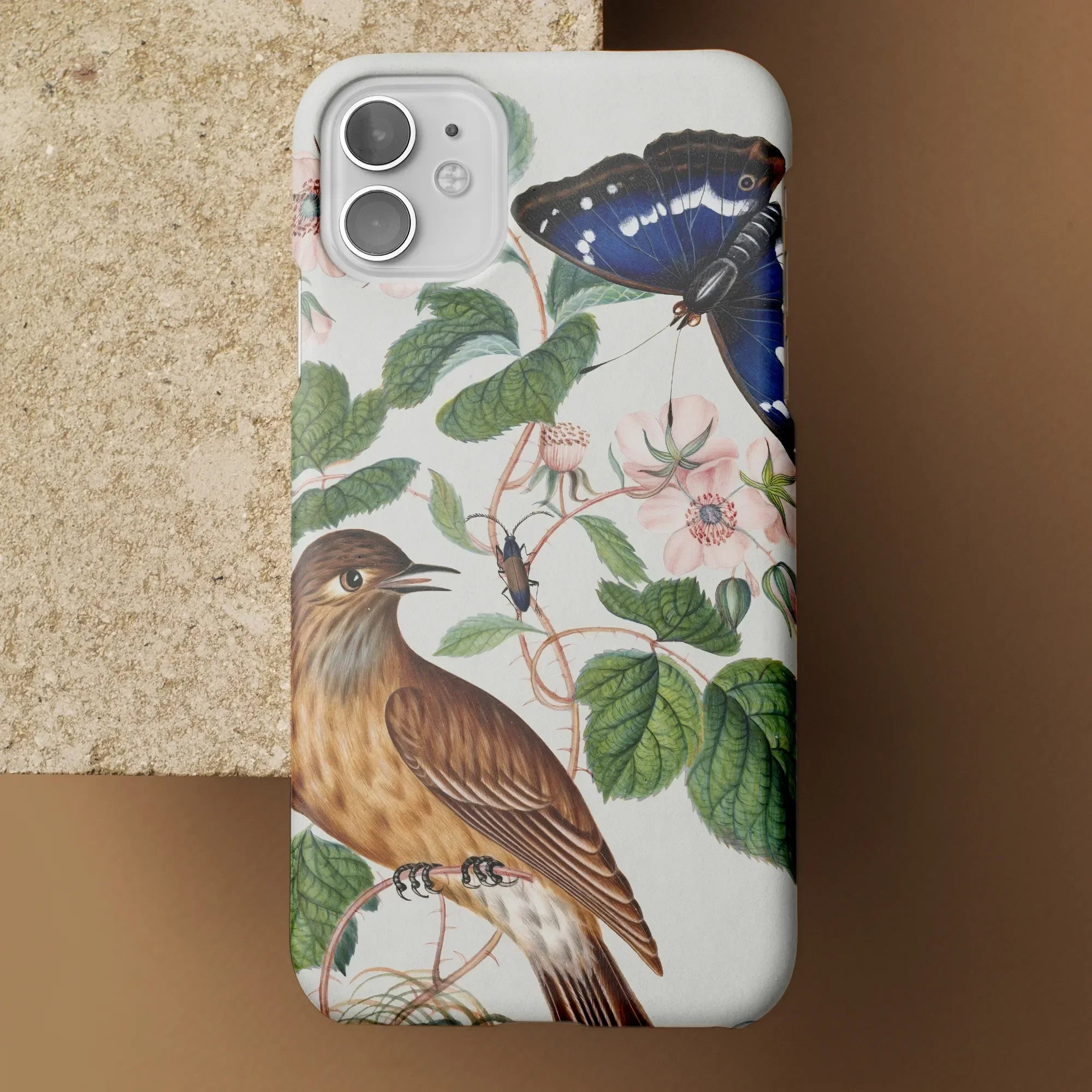 Flycatcher Emperor and Beetle - James Bolton Iphone Case Mobile Phone Cases