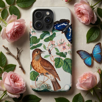 Flycatcher Emperor and Beetle - James Bolton Iphone Case, Mobile Phone Cases, Toby Leon