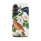 Flycatcher Emperor and Beetle James Bolton Samsung Case, Galaxy S25 Plus / Matte, White Phone Case Natural History Illustration Brown Bird