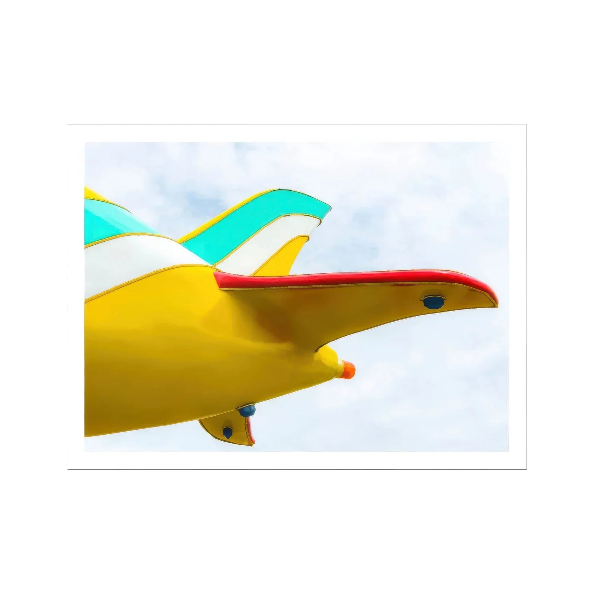 Flying High 2 - Amusement Park Airplane Art Print Posters Prints & Visual Artwork