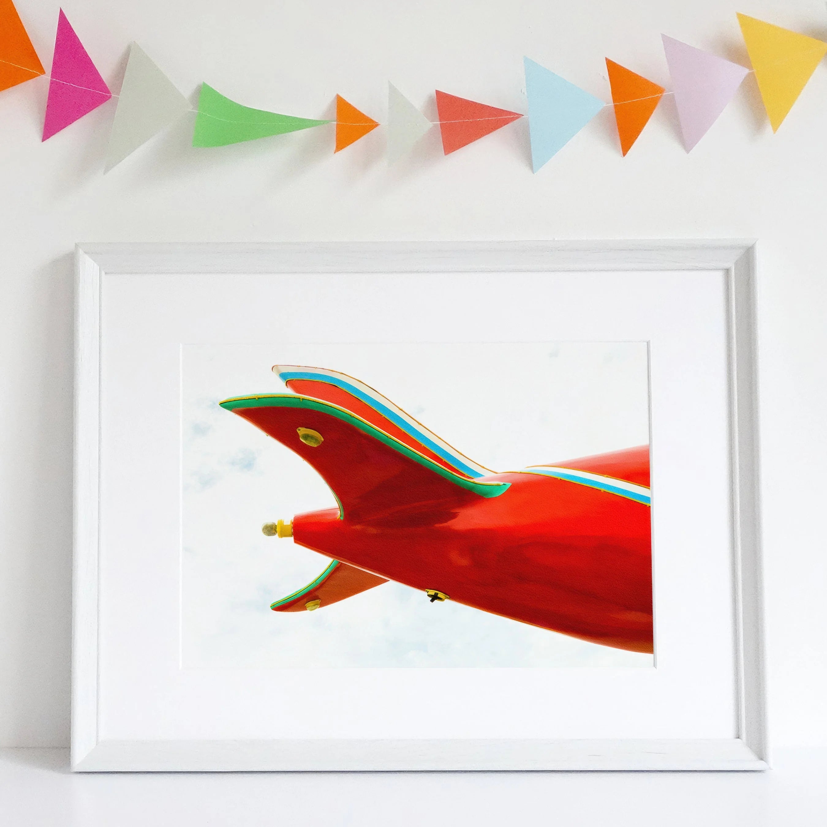 Flying High - Amusement Park Airplane Art Print