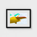 Flying High - Amusement Park Airplane Art Print / Canvas Vintage, Vibrant Prints