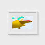 Flying High - Amusement Park Airplane Art Print / Canvas Vintage, Vibrant Prints