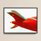 Flying High - Amusement Park Airplane Art Print / Canvas, 16x12’’ / 41x31cm / Black Frame, Posters Prints & Visual Artwork, Toby Leon