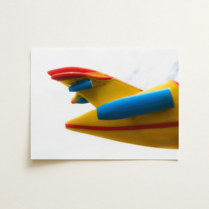 Flying High - Amusement Park Airplane Art Print / Canvas, 16x12’’ / 41x31cm / Unframed / no Border, Posters Prints & Visual Artwork, Toby
