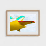Flying High - Amusement Park Airplane Art Print / Canvas Vintage, Vibrant Prints