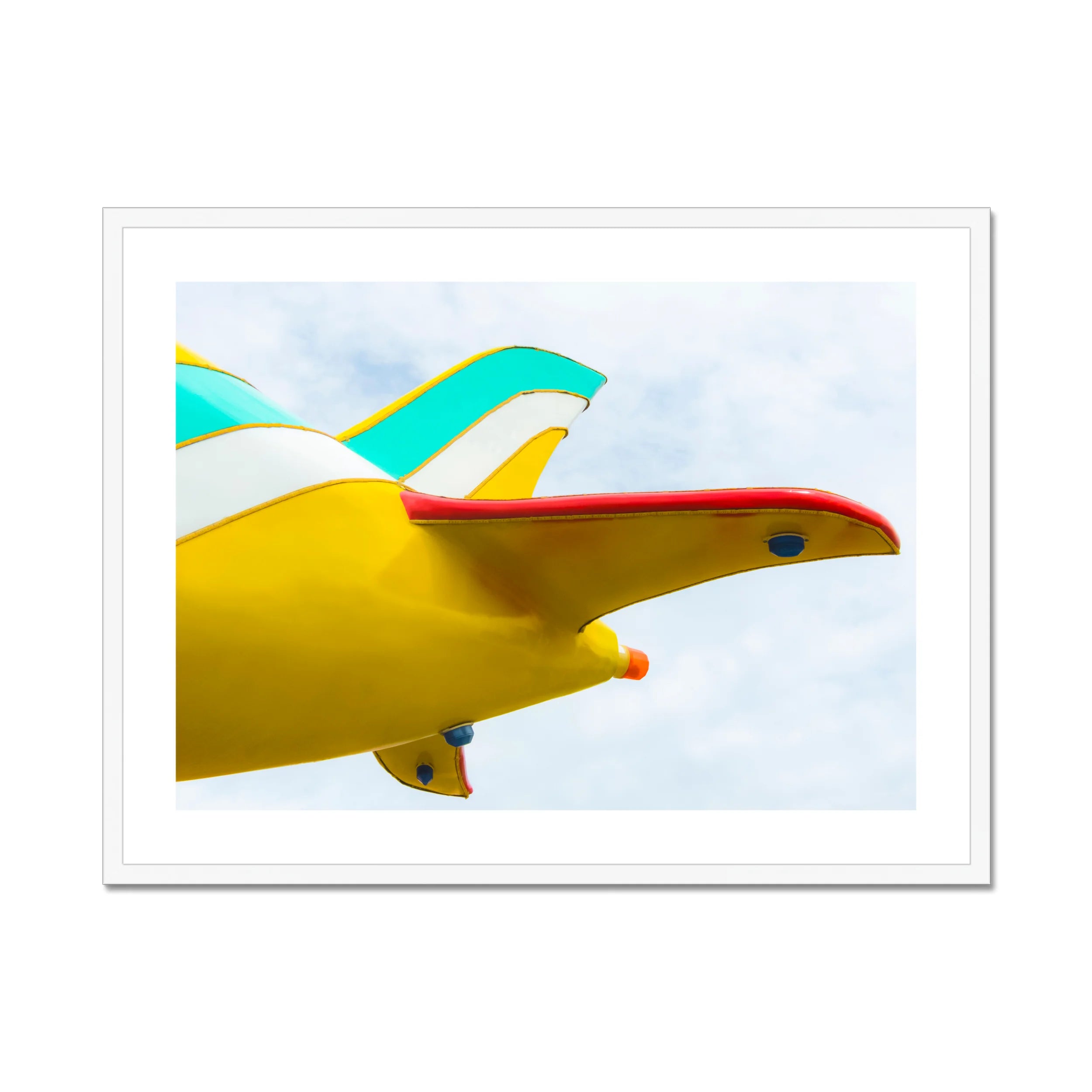 Flying High - Amusement Park Airplane Art Print