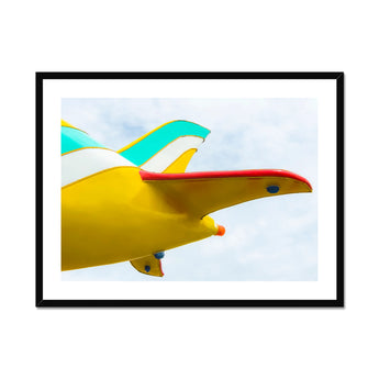 Flying High - Amusement Park Airplane Art Print, Colorful Amusement Park Ride