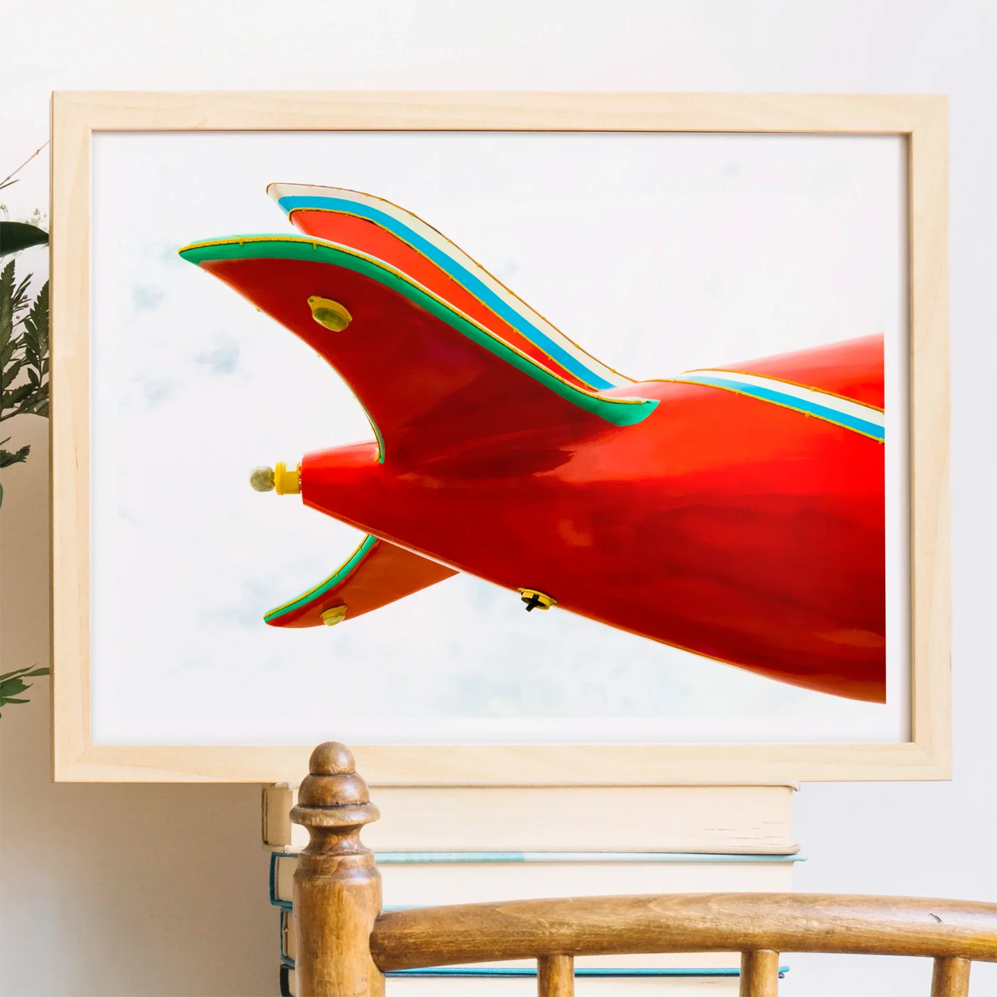 Flying High - Amusement Park Airplane Art Print Posters Prints & Visual Artwork