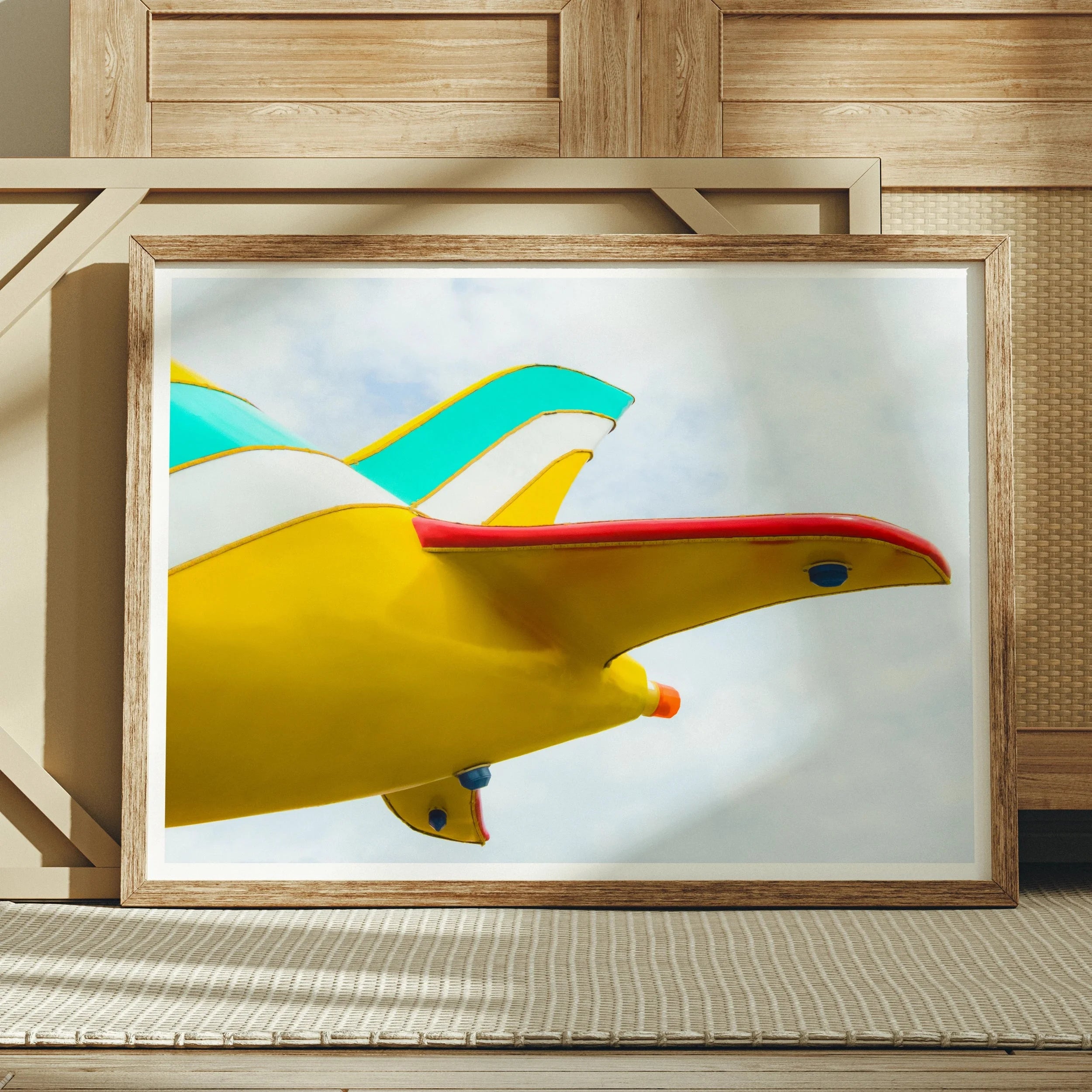 Flying High - Amusement Park Airplane Art Print Posters Prints & Visual Artwork