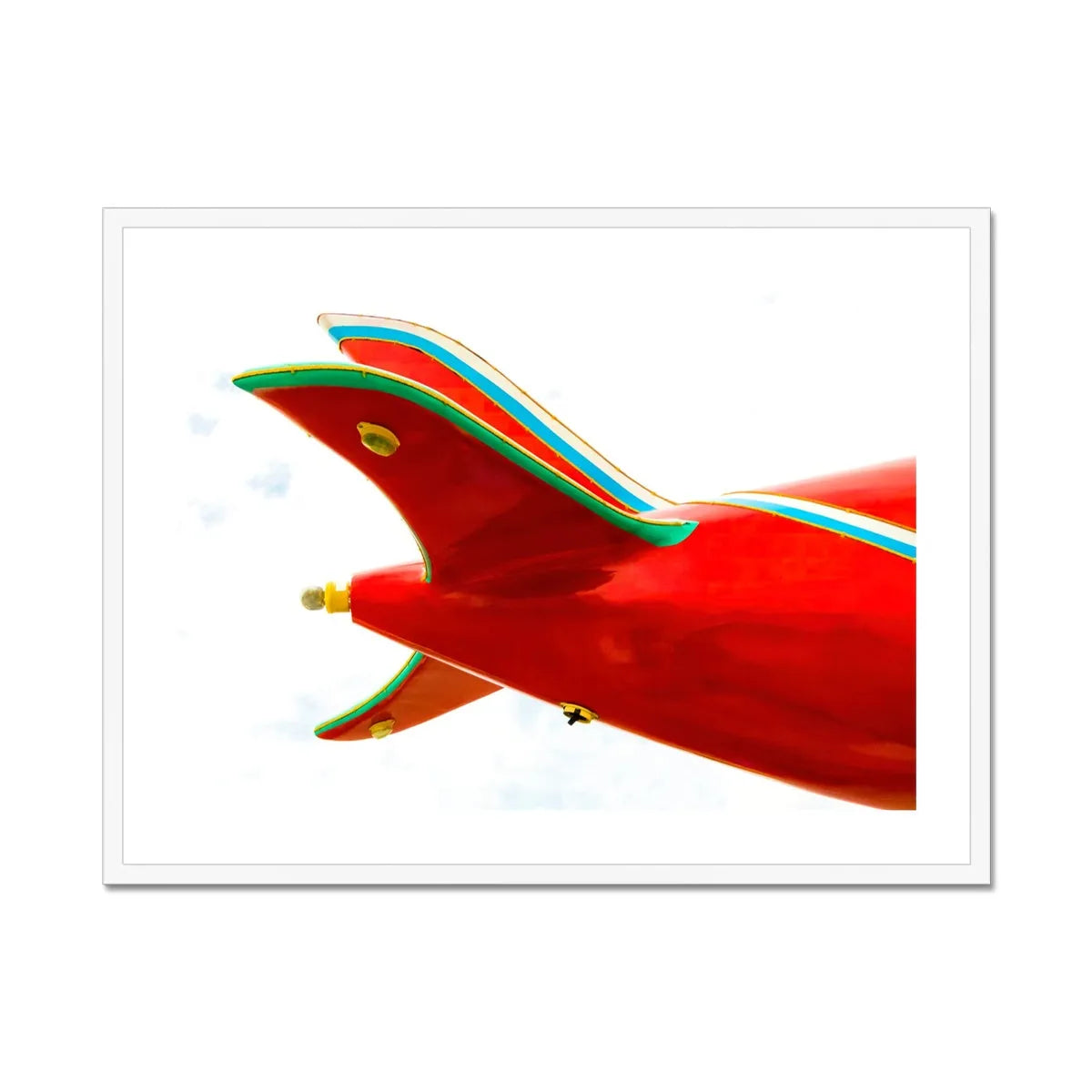 Flying High Framed & Mounted Print - 32’x24’ / White Frame - Posters Prints & Visual Artwork - Aesthetic Art