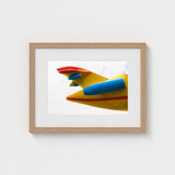 Flying High - Yellow Carnival Airplane Art Print / Canvas Amusement Park, Technicolor Dreamscape Prints