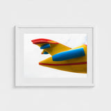 Flying High - Yellow Carnival Airplane Art Print / Canvas Amusement Park, Technicolor Dreamscape Prints