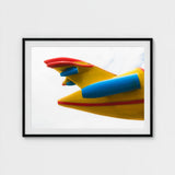 Flying High - Yellow Carnival Airplane Art Print / Canvas Amusement Park, Technicolor Dreamscape Prints