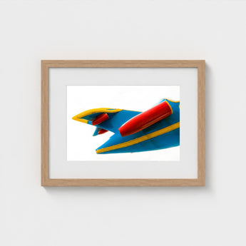 Flying Higher - Amusement Park Airplane Art Print / Canvas Mid-century Carnival Delights, Technicolor Dreamscape, Prints