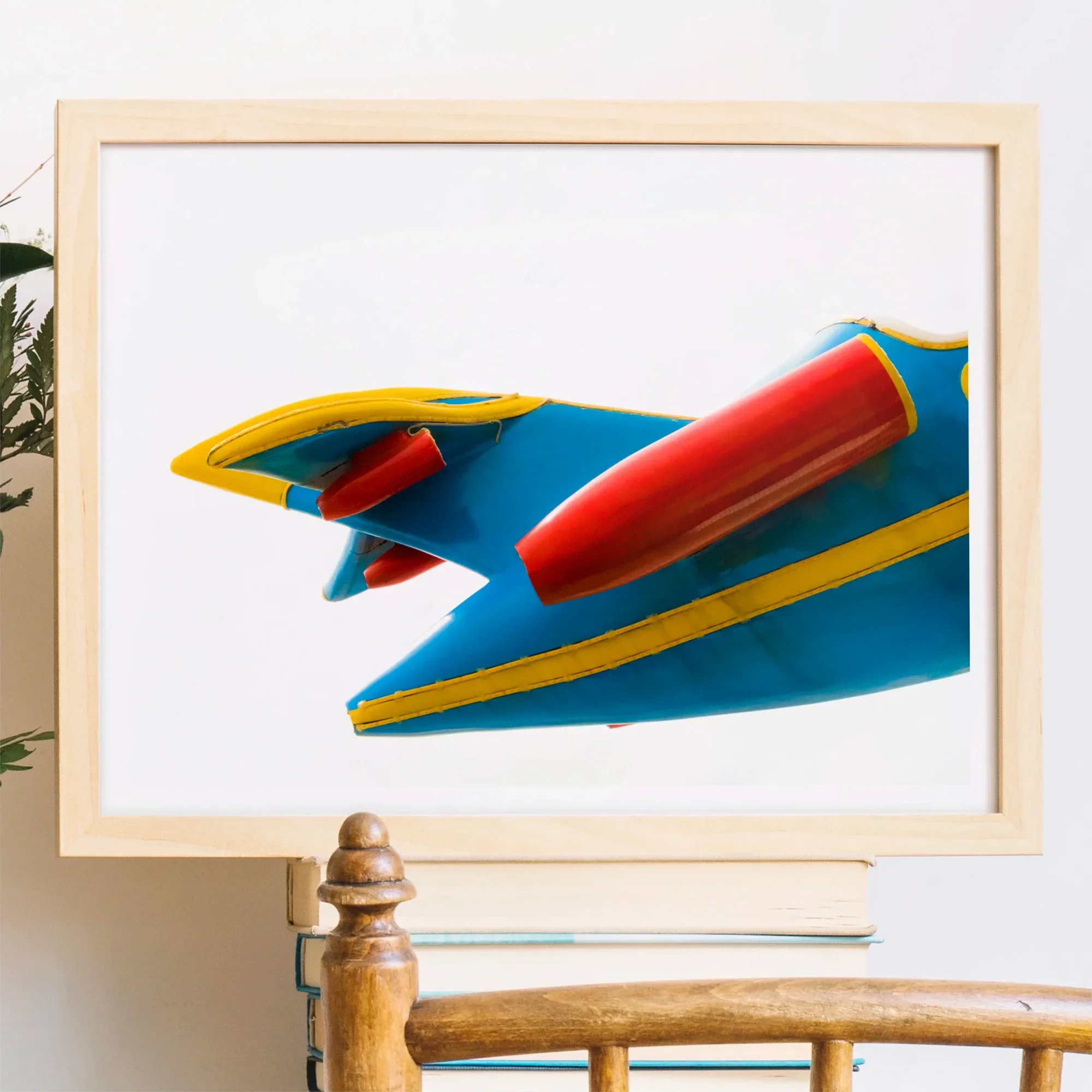 Flying Higher - Amusement Park Airplane Art Print Posters Prints & Visual Artwork