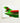 Vibrant Green Red Retro-style Airplane Model Glossy Finish Amusement Park, Art, Retro-futuristic Fantasy